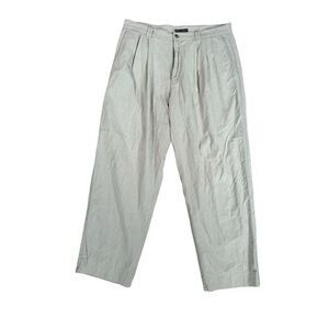 Vintage 90s Nike Golf Men's Size 36 Pants Slacks Chino Pleated Beige Tan Cotton